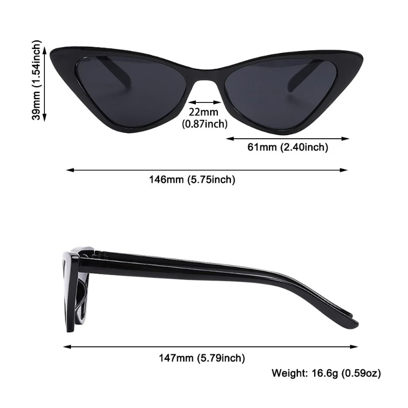 Retro sunglasses for women.