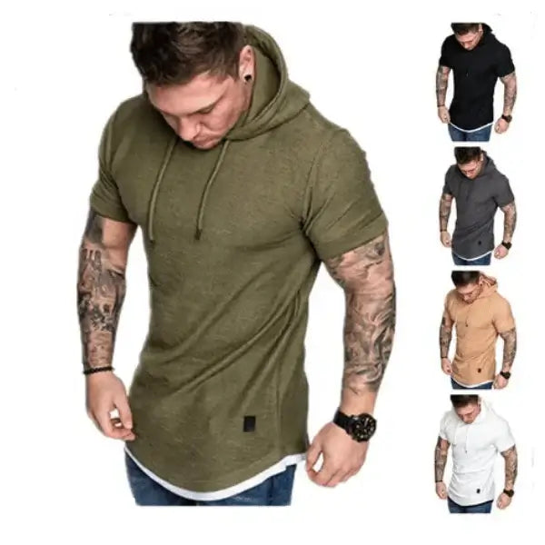 "Camiseta sexy de manga corta para hombre: ¡destaca con estilo!"