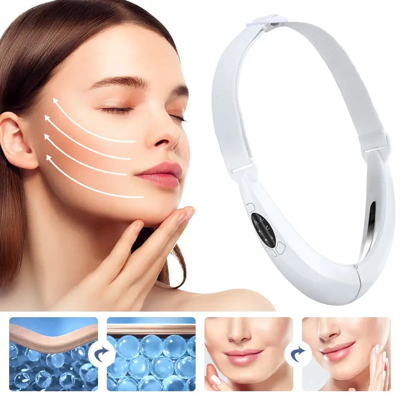 EMS Face Lifting Gerät LED Photon Therapie Vibration Gesichtsmassagegerät Gesicht Abnehmen Doppelkinn Entfernung V Line Lift Gürtel Hautpflege