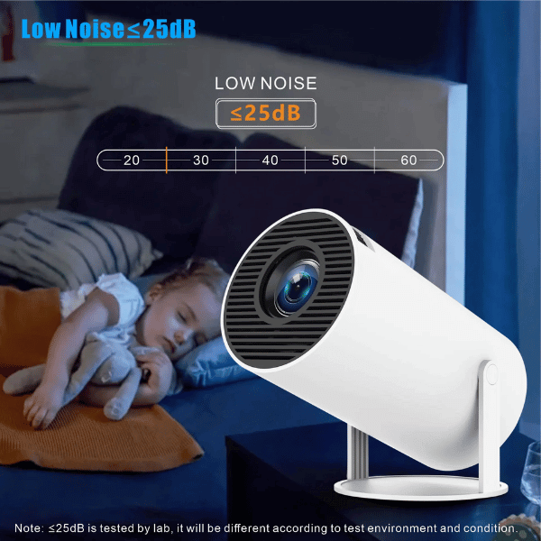 Proyector HY300 estilo libre para SAMSUNG XiaoMi Android WIFI Home Cinema 720P al aire libre 1080P 4K compatible con HDMI USB