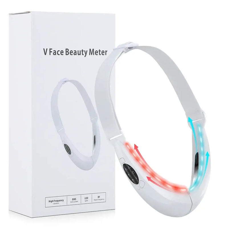 EMS Face Lifting Gerät LED Photon Therapie Vibration Gesichtsmassagegerät Gesicht Abnehmen Doppelkinn Entfernung V Line Lift Gürtel Hautpflege