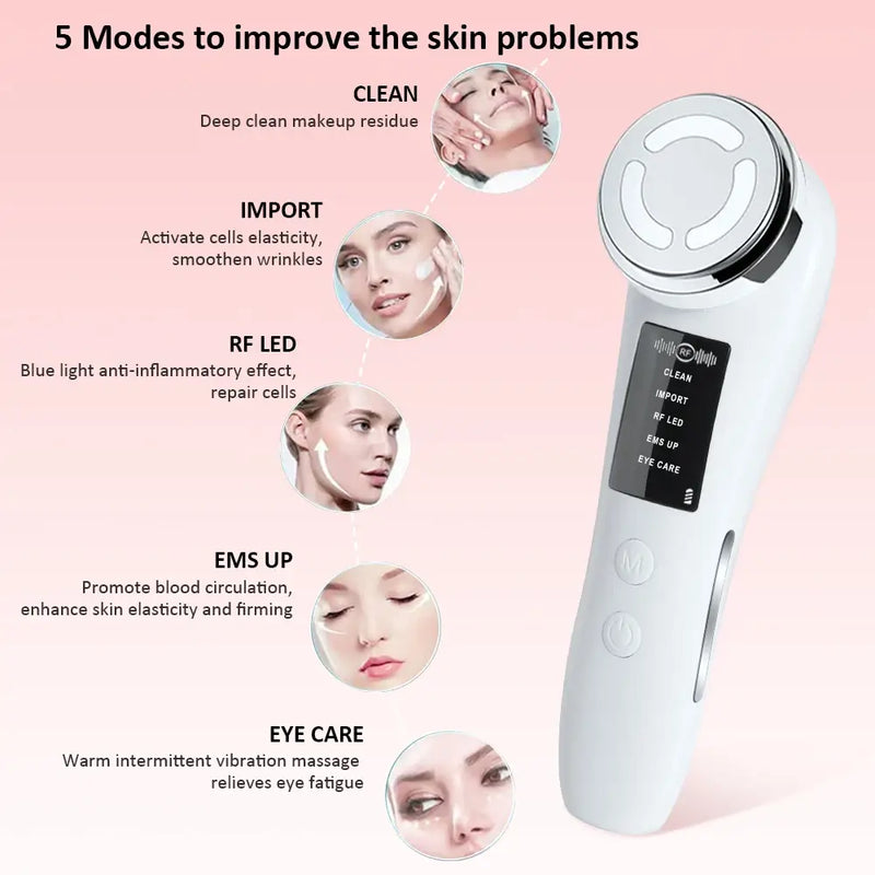 "ZanDermacare Pro 5-in-1 - Facial Therapy Device"