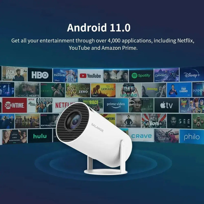 HY300 Projektor Free Style für SAMSUNG XiaoMi Android WIFI Heimkino 720P Outdoor 1080P 4K Unterstützt HDMI USB