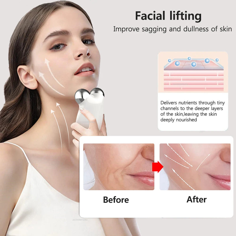 microcurrent facial  lifiting massage