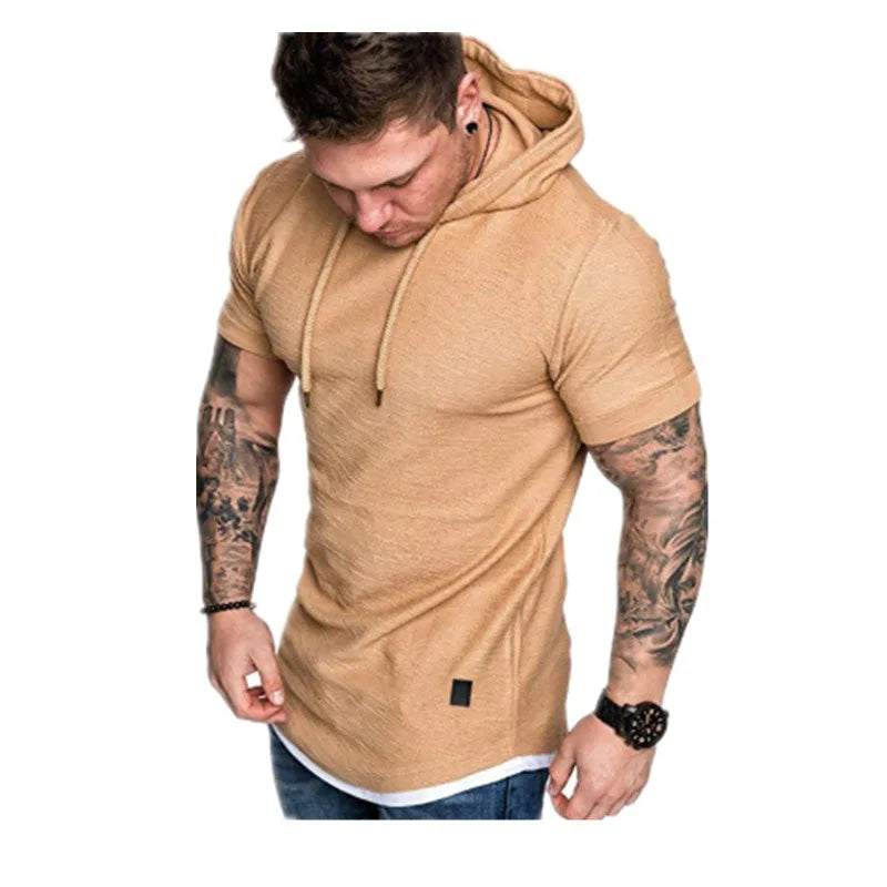 „Sexy Herren Kurzarm T-Shirt: Heben Sie sich mit Stil ab!“