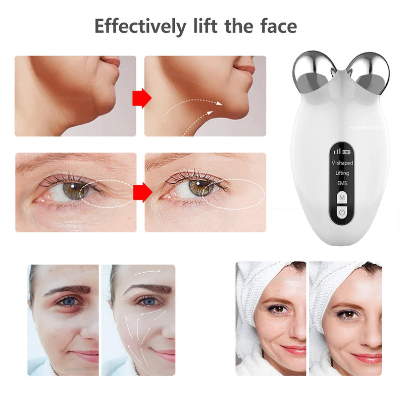 microcurrent facial  lifiting massage