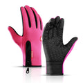 Waterproof cycling gloves with zipper...