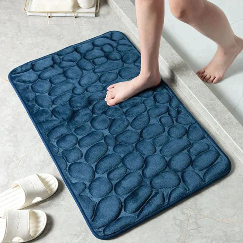 "Relajación celestial: la alfombra de baño súper suave para tu baño"