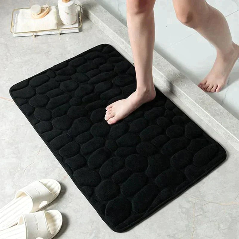 "Relajación celestial: la alfombra de baño súper suave para tu baño"